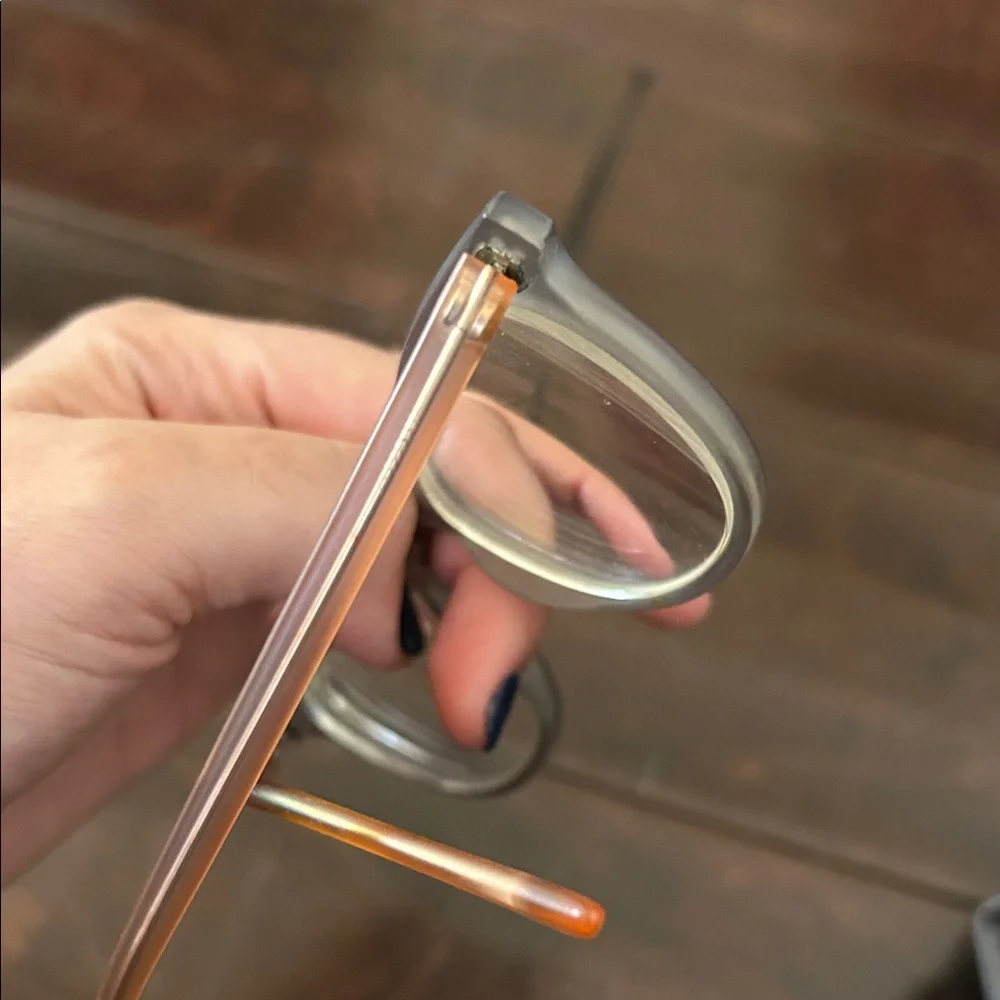 Zenni Gray Glasses with Case - Picture 5 of 6